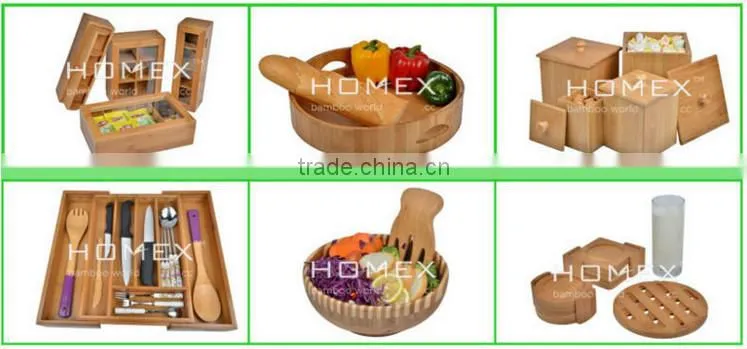Bamboo Rolling Pin for Baking Dough Homex-BSCI Factory