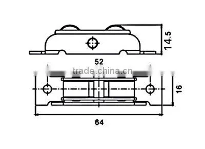 Nylon Roller For PVC Sliding Window