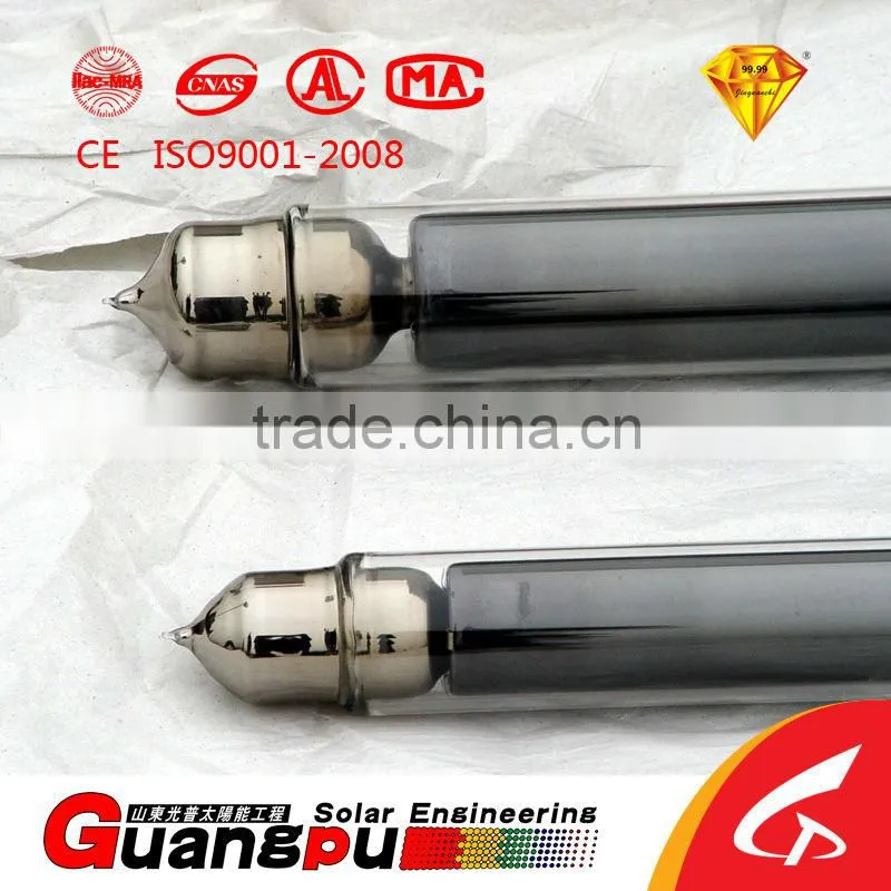 Full-glass Four-cavity Neck Shrinkage Solar Super Heat Conduction Collector Tube