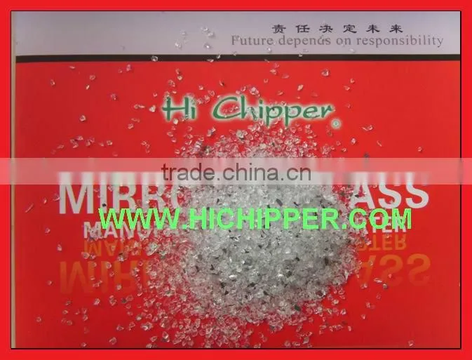 crushed mirror chips