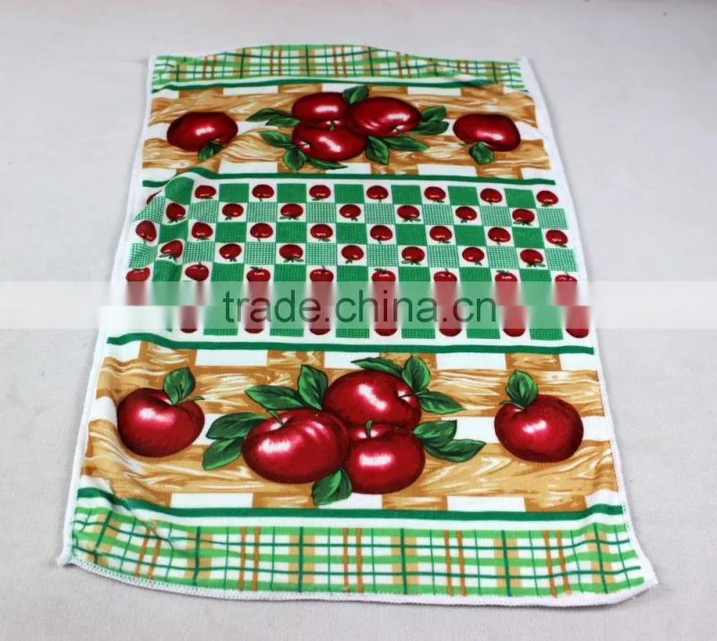 china products custom printed microfiber absorbent tea towels