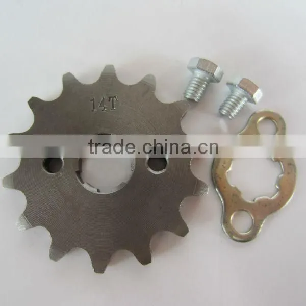 high quality 420 17mm motorcycle rear sprocket fly wheel