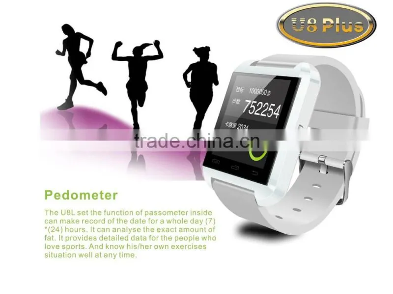 Cheap android touch screen u80 U8 smart watch with u8 bluetooth