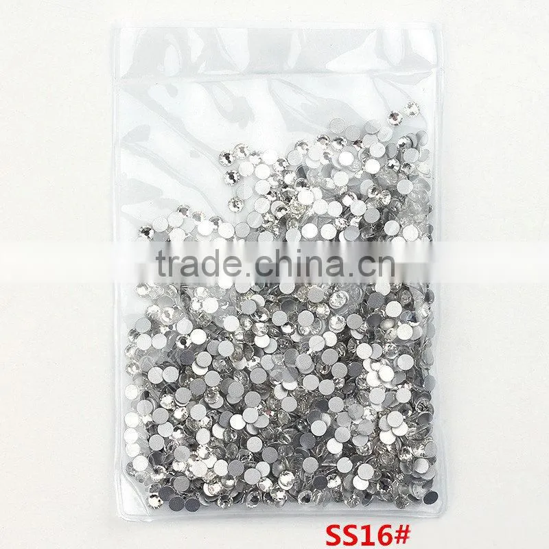 White Clear 1440pieces/bag Shining Flatback Non Hotfix Glue on Rhinestones Nail Art Crystal