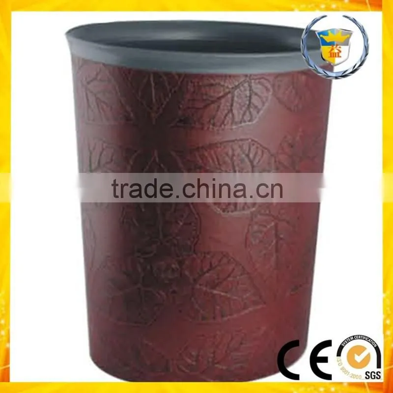 smart dustbin leather surface waste bin room usage dustbin
