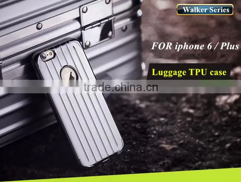For iphone 6/plus Style case cover, TOP Electroplating, Luggage TPU material special series