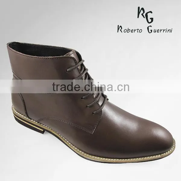 2014 custom lace up leather boot