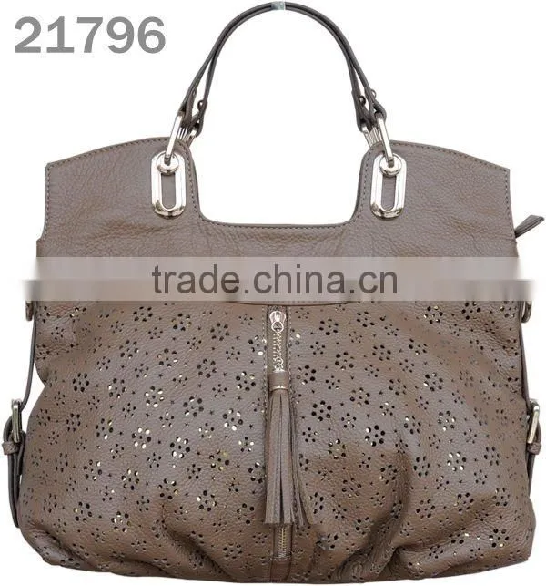 Hot ! The stylish and the newest lady genuine leather handbags in the special desgin