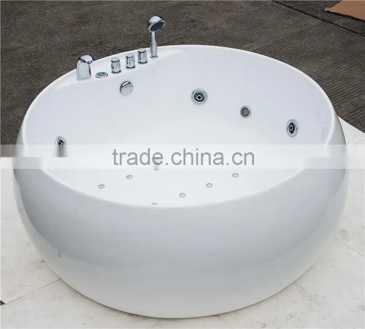 SUNZOOM cUPC embeded acrylic bathtub,indoor round spa bathtub,square embeded acrylic bathtub