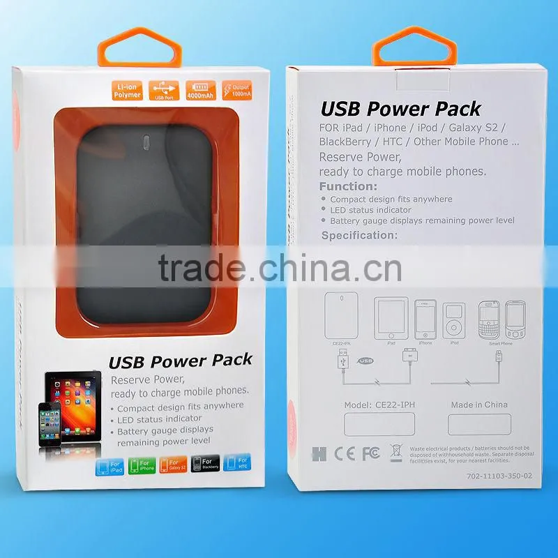 fast charger 4000mAh power bank for digital product