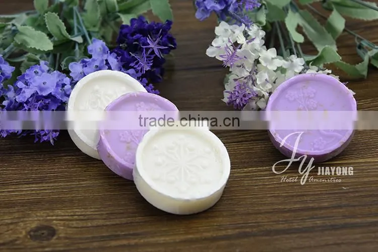 good quality beauty hotel soap with flower logo