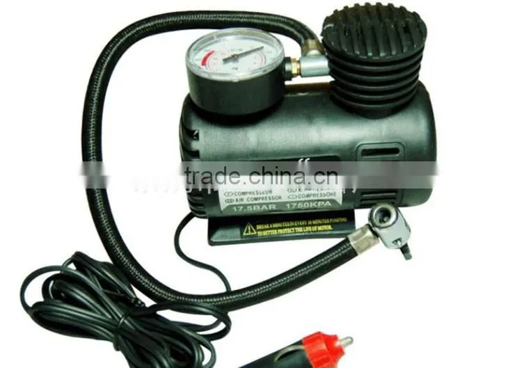 DC 12V Mini Portable Air Compressor for Car used