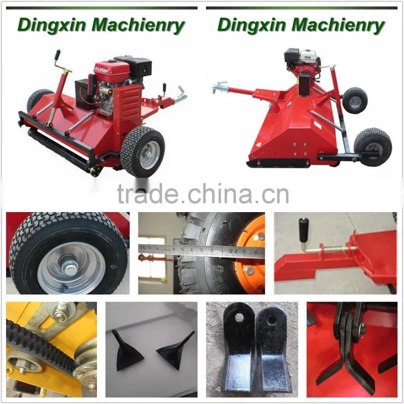 side wheel or rear wheel adjustable atv towable mower