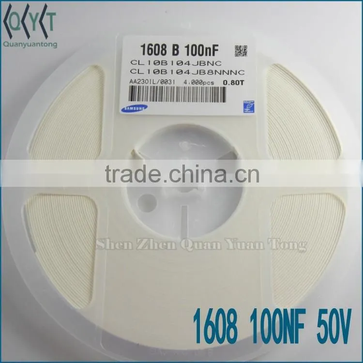 Capacitors 1608 100NF 50V NEW
