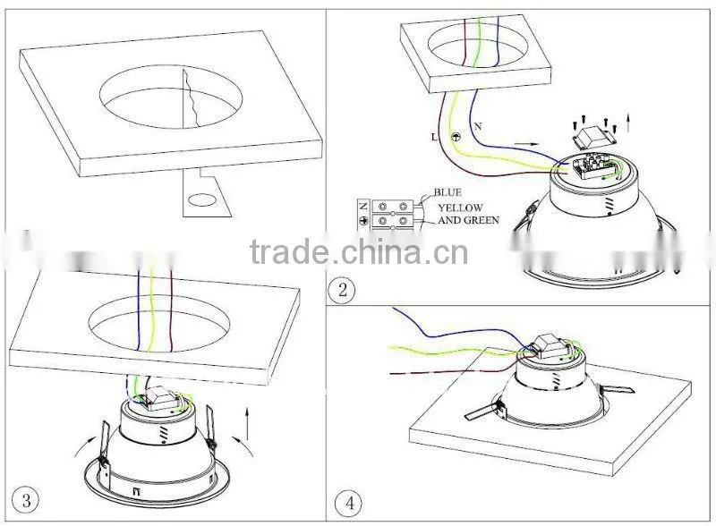 wholesale 30W,40W,50W led downlight high power