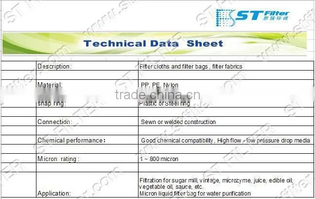 FDA approved nylon mesh filter bag