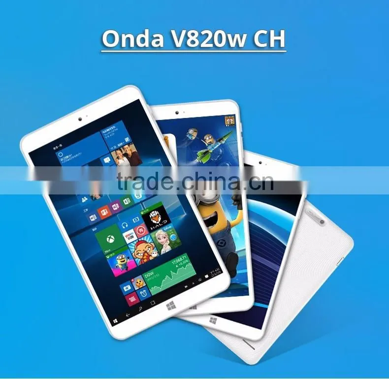 Original 8.0 inch IPS Onda V820w CH Windows 10 Android 5.1 IntelZ8300 Quad core 64bit 2GB/32GB Windows10 Tablet PC OTG 1280*800