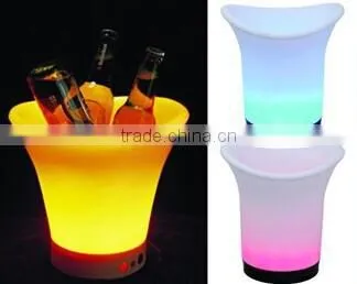2015 Led Beer Bottle Ice Bucket With Lighting Logo For Bar