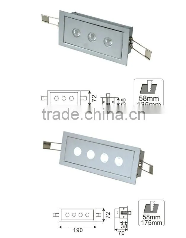 2014 Ningbo High Quality with CREE XP 9W 12w led downlight