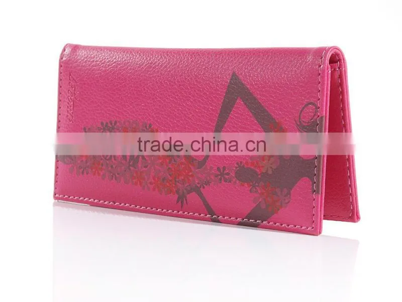 2015 Trendy hot selling best waterproof leather women wallet