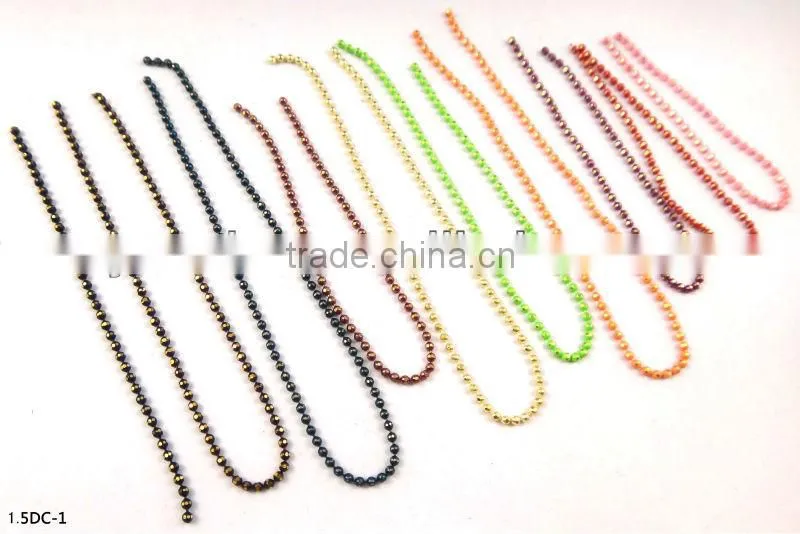Colourful Brass Ball Chain