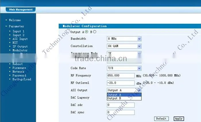 CE Certificated MPEG4 DVB-C Encoder Modulator