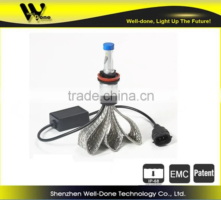 Aviation aluminium G60 P-hilip super bright h4 H7 led headlight