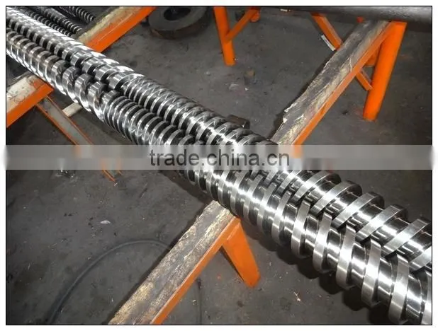 twin parallel bimetallic extruder screw barrel factory for plastic machine