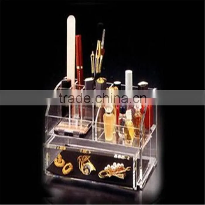 Wholesale custom acrylic makeup organizer with drawers