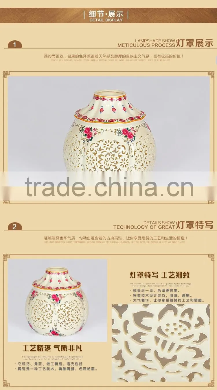 Fancy Ceiling Lights for Interior Lighting decoration ceiling light Wood ceramic lamp