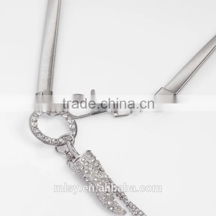 Custom link chain ornamental chain with rhinestone Brightness F1-80022