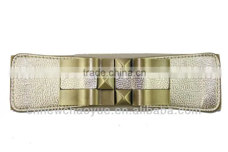 Women's Fashion Elastic Belt With Square Buckle