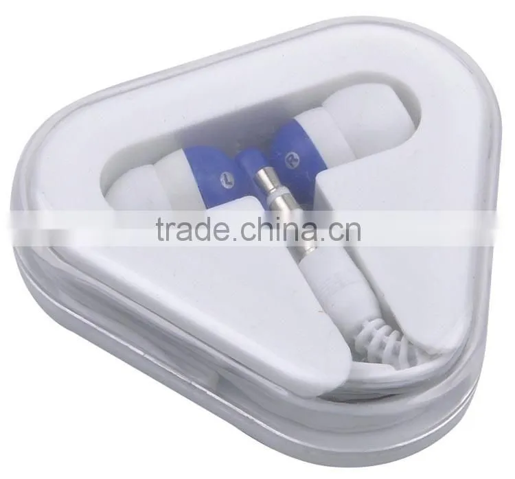 Cheap Promotional Earphone With Triangle Box