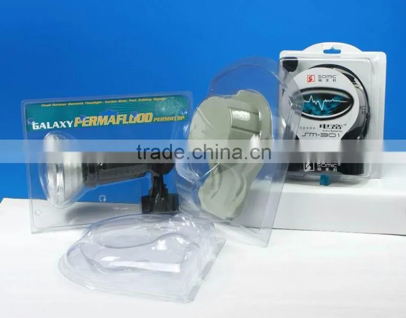 Slide plastic blister packaging