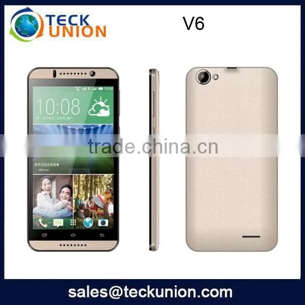 V6 5.5nch cheap big screen android mobile phone quad band dual core 3g cell