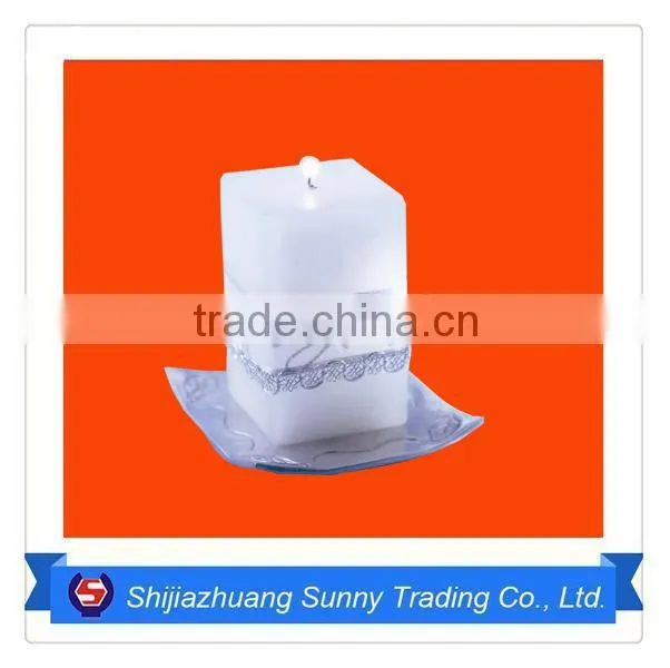 Square Shape White Candle
