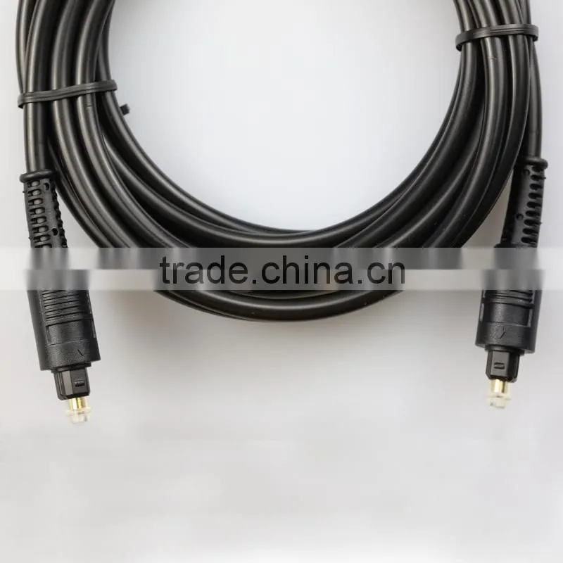 Optical Fibre Audio Cable Toslink to Toslink moulded PVC Plug 5mm Cable