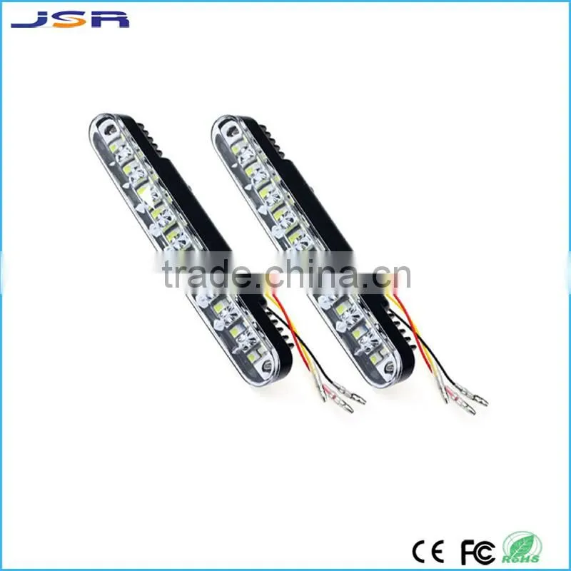 New Fashion 2x 30 LED Car Daytime Running Light DRL Daylight Lamp with Turn Lights