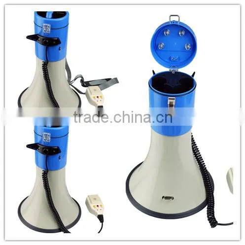 50w recordable mp3 megaphone with usb & sd