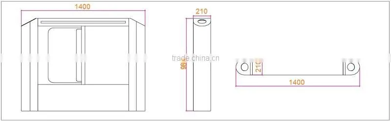 CE certified Half Height Turnstile
