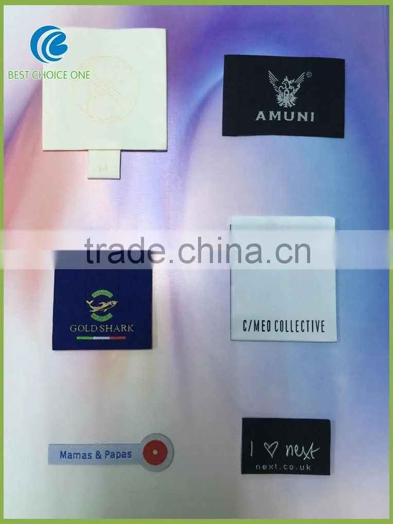 Double Side Label Woven Garment Label In High Quality,Woven Labels Double Side