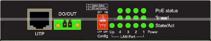 4 Port IEEE 802.3 af/at +1 Combo (UTP+Fiber) PoE Fiber Switch, MITS Taiwan, PoE Extender, PoE Switch, MDI/MDIX auto-crossover