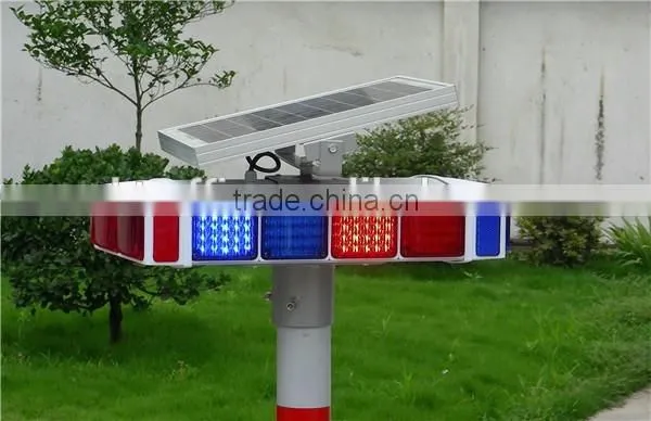 LED traffic warning singal solar battery powered led open signs