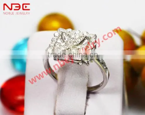 2013 newest factory offer gorgeous 925 silver jewelry set, wax micro pave setting 925 sterling silver jewellery set