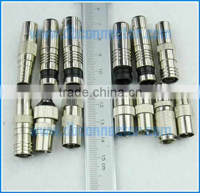 rg59 rg6 compression female tv connector