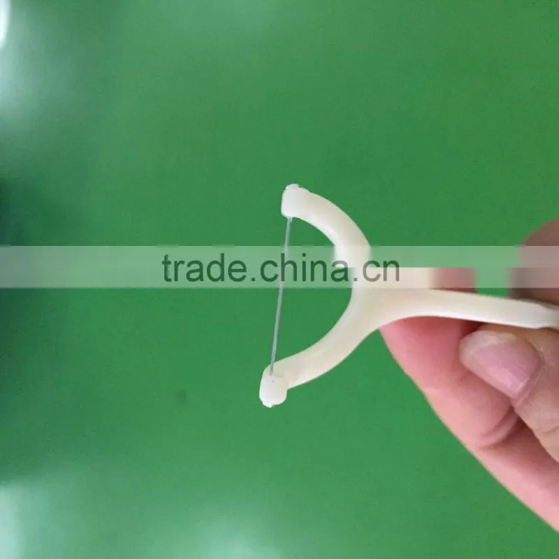 Y shape UHMWPE dental floss pick