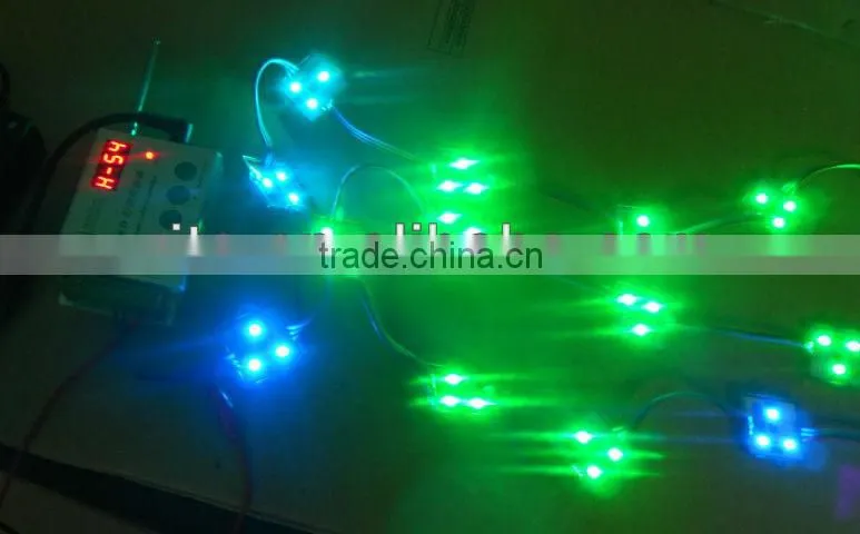 promotion!!! WS2811 LED digital pixel module,with 3pcs 5050 SMD RGB LEDs,DC12V input,20pcs a string