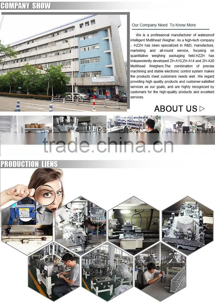 High Speed Vertical Packing System With 14 Heads Weigher/Automatic Granule Vertical Packing Machine