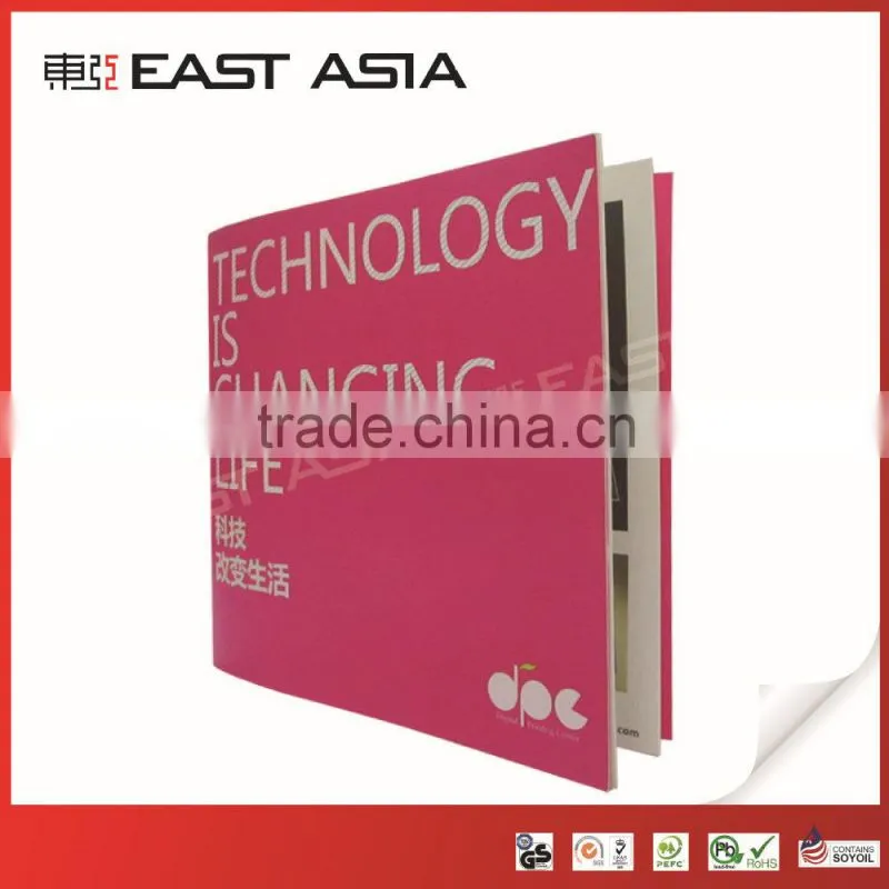 Saddle Stitch Binding Soft Cover Book Printing
