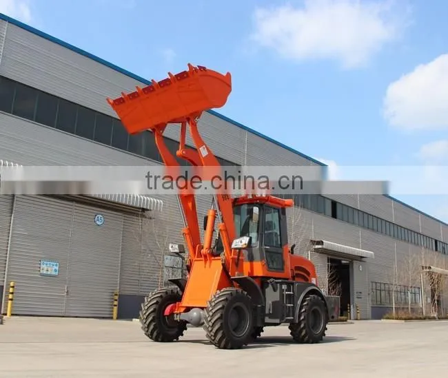 China Manufacture 1 cubic meter bucket 2 Ton wheel loader